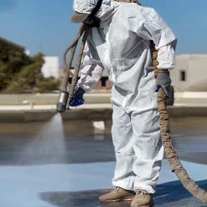 Recubrimiento impermeable de poliurea de spray de dos componentes